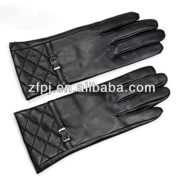 Kundenspezifische Mode Braun Winter Handschuhe Leder für Frauen